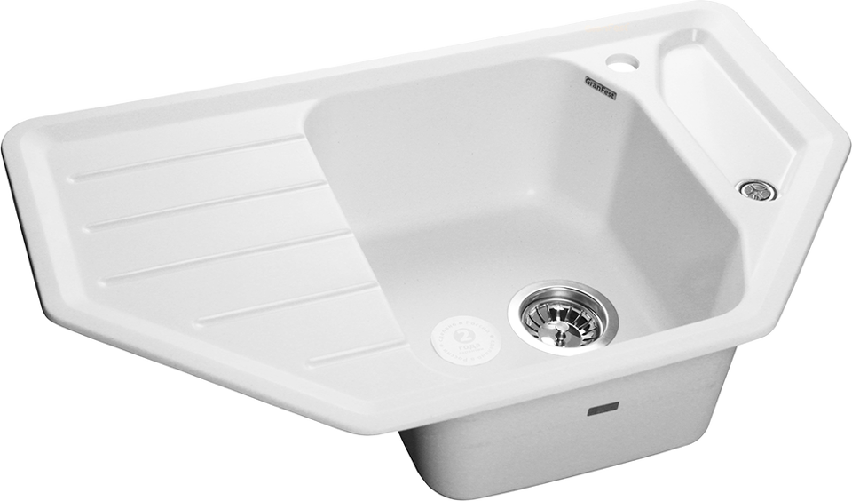 Фото Мраморная мойка GranFest CORNER 800E Иней