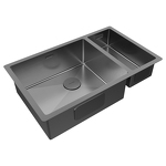Превью картинка Металлическая мойка Paulmark NEXT 69/2S UNI PM226944-GMR Вороненая сталь GM #3