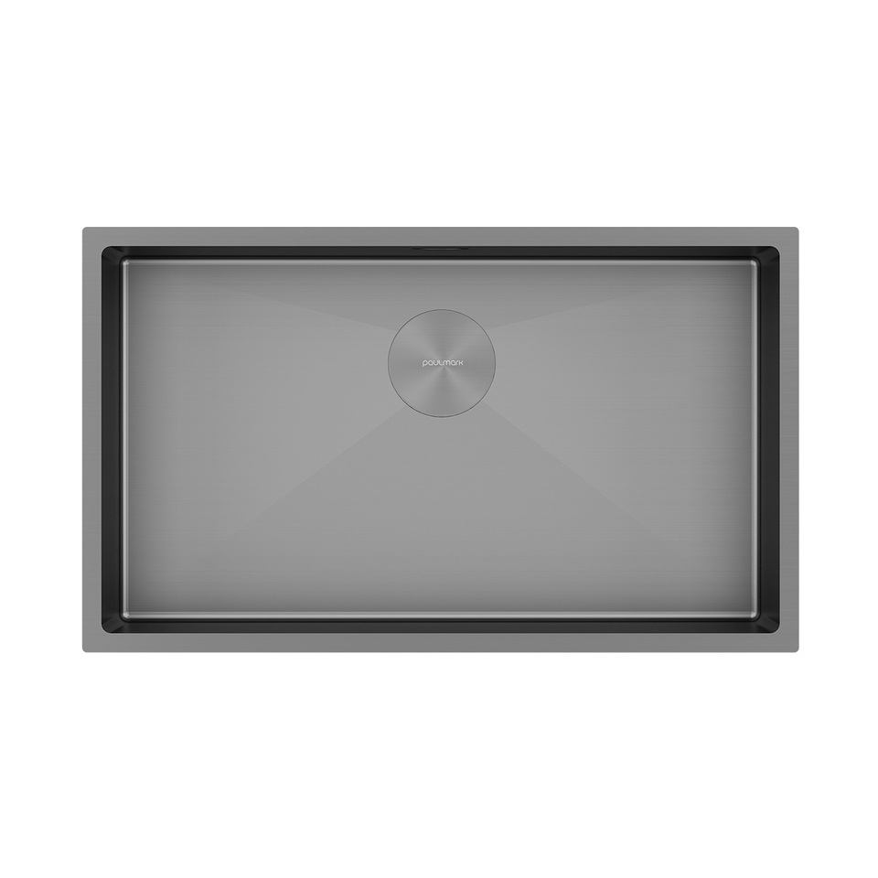 Фото Металлическая мойка Paulmark NEXT 74 UNI PM217444-MG Матовый серый MG