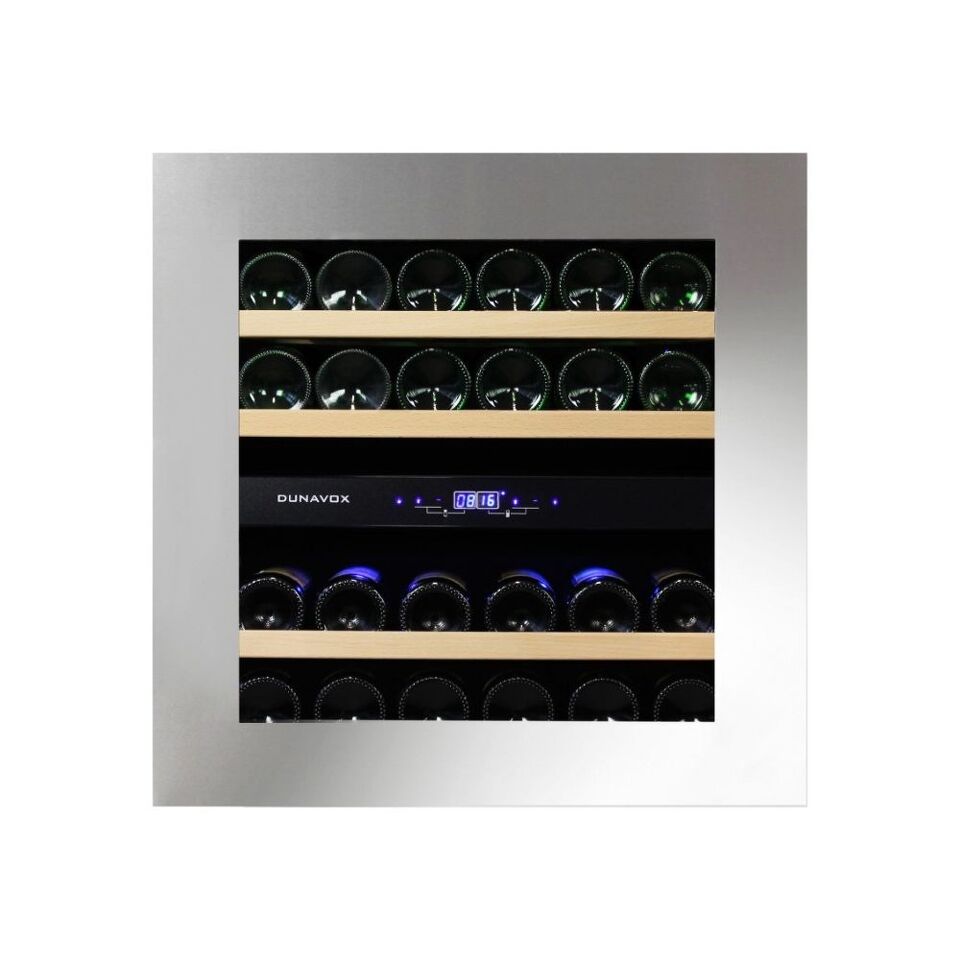 Фото Шкаф винный встраиваемый Винный холодильник (шкаф) компрессорный Dunavox 25 бут DAB-25.62DSS.ТО