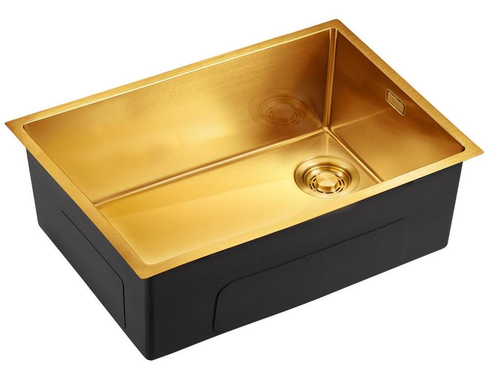 Фото Металлическая мойка EMAR EMB-660(UN) PVD Golden