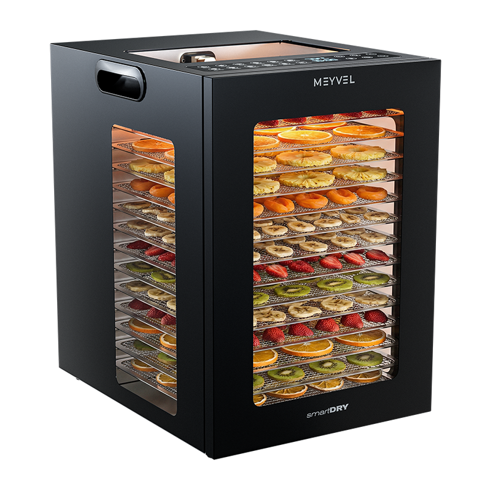 Фото Сушилка для овощей и фруктов Дегидратор Meyvel MDH14-2S (Black)