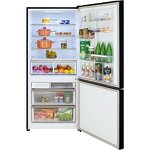 Превью картинка Холодильник с нижней морозилкой HIBERG RFC-60DX NFGB #3