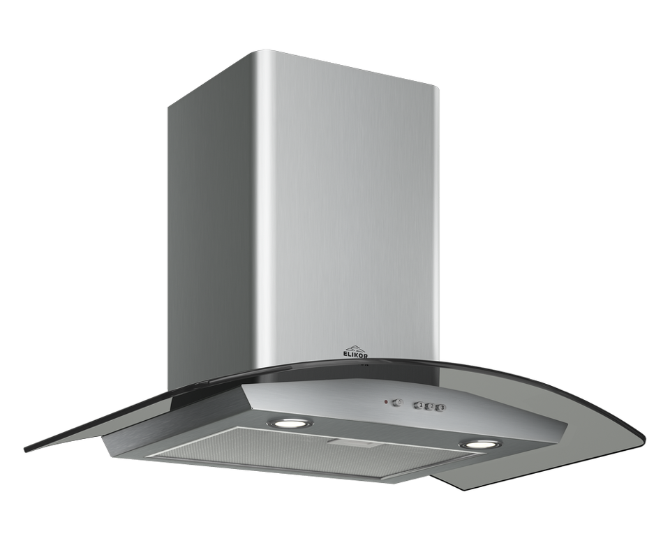 Фото Т-образная вытяжка  Elikor Аметист 60Н-430-К3Д нерж/тонир