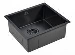 Превью картинка Металлическая мойка Paulmark ALLER 48 UNI PM804844-GM Вороненая сталь GM #3