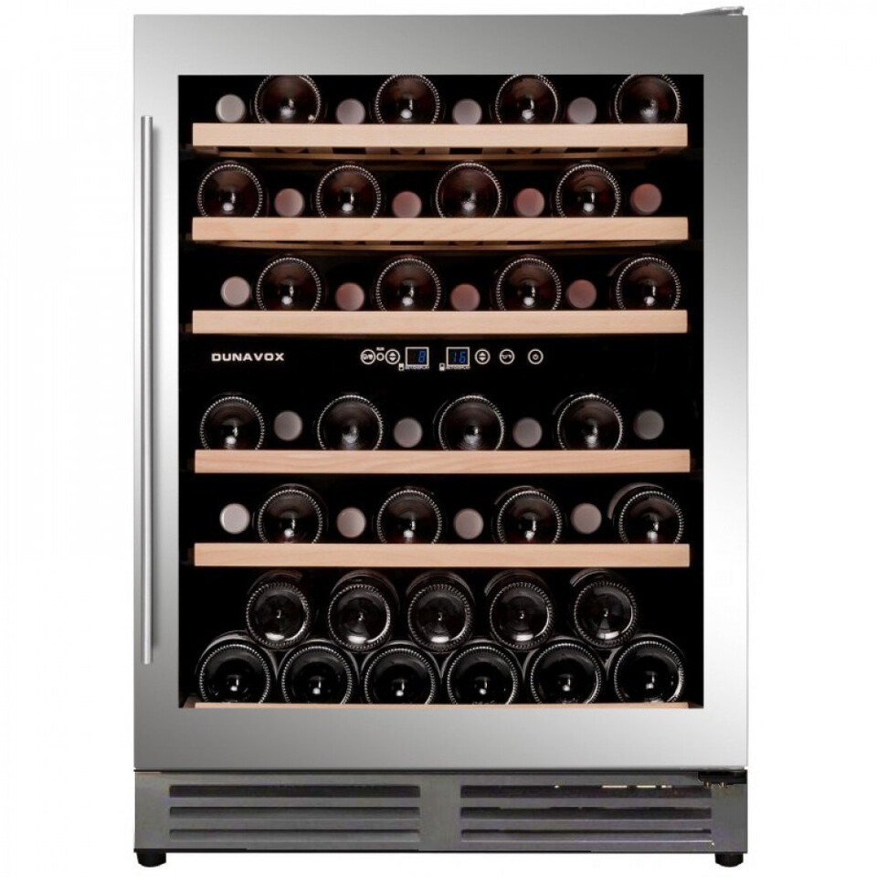 Фото Шкаф винный встраиваемый Винный холодильник (шкаф) компрессорный Dunavox 51 бут DX-51.150 DSK/DP