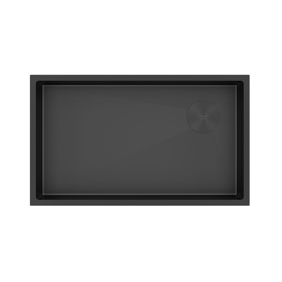Фото Металлическая мойка Paulmark NEXT-SKEW 74 UNI PM887444-MBN Матовый черный