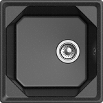 Превью картинка Мраморная мойка GranFest UNIQUE 500 Черный #1