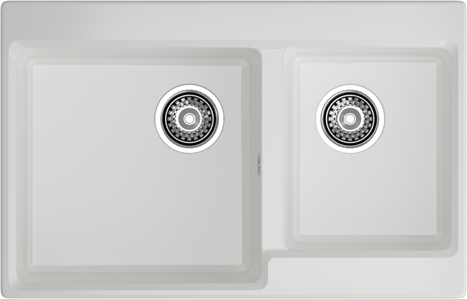 Фото Мраморная мойка GranFest LEVEL 780K Иней
