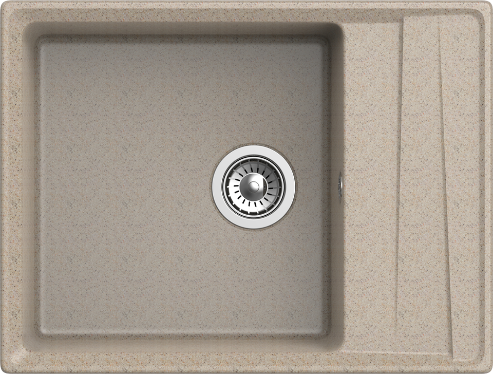 Фото Мраморная мойка GranFest LEVEL 660L Песочный