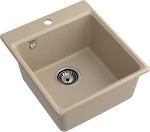 Превью картинка Мраморная мойка GranFest LEVEL 420 Песочный #2