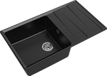 Превью картинка Мраморная мойка GranFest LEVEL 860L Черный #2
