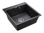 Превью картинка Кварцевая мойка Paulmark KANTE 50 PM105152-BL Черный гранит BL #3