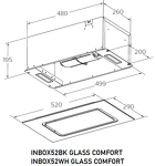 Превью картинка Полновстраиваемая вытяжка Meferi INBOX52BK GLASS COMFORT #2