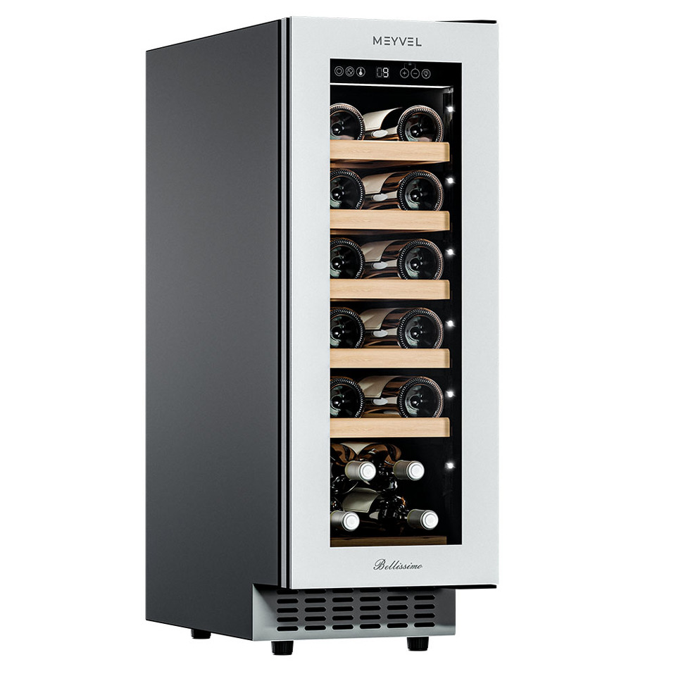 Фото Шкаф винный встраиваемый Meyvel Винный холодильник (шкаф) компрессорный MEYVEL MV19NH-KWT1