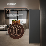 Превью картинка Холодильник с нижней морозилкой Weissgauff WRK 1700 DeFrost Dark Grey #10