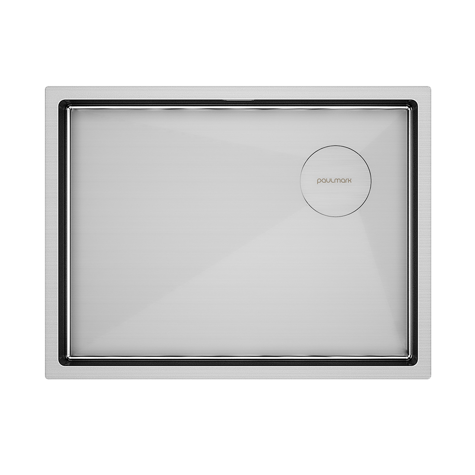 Фото Металлическая мойка Paulmark NEXT-SKEW 58 UNI PM885844-BS Брашированная сталь