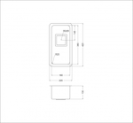 Превью картинка Металлическая мойка Oulin OL-0361 квадратный выпуск #3