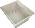 Превью картинка Гранитная мойка Rivelato TESORO 605-L 1-чаш 600*510 beige scuro #2