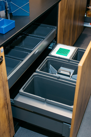 Картинка Vauth-Sagel Система сортировки ENVI SPACE PLANERO 64 л, выдвижной фасад 900 мм, антрацит