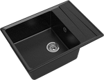 Превью картинка Мраморная мойка GranFest LEVEL 660L Черный #2