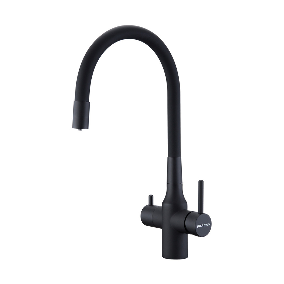 Фото Смеситель для кухни Paulmark SALIX Sa213419-AN Антрацит