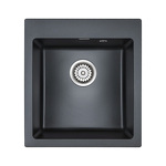 Превью картинка Кварцевая мойка Paulmark KANTE 45 PM104651-BLM Черный #1