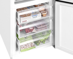 Превью картинка Холодильник с нижней морозилкой Weissgauff WRK 2000 Full NoFrost Inverter White #12