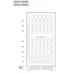 Превью картинка Шкаф винный встраиваемый Винный холодильник (шкаф) компрессорный Dunavox DX-94.270DBK #4