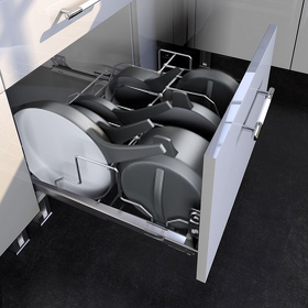 Картинка SIGE Система PADELLA, выдвижной фасад 600 мм, хром