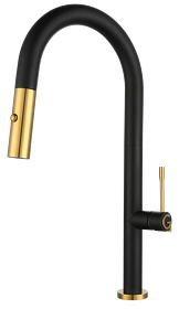 Картинка Rivelato Asti U-обр. с выдвижной лейкой D-35мм antracite/oro