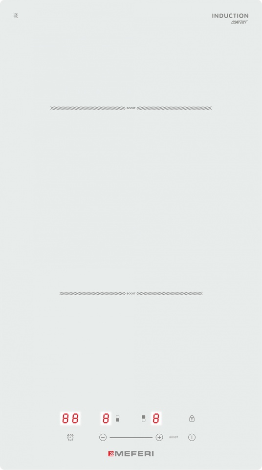 Фото Индукционная варочная панель домино Meferi MIH302WH Comfort