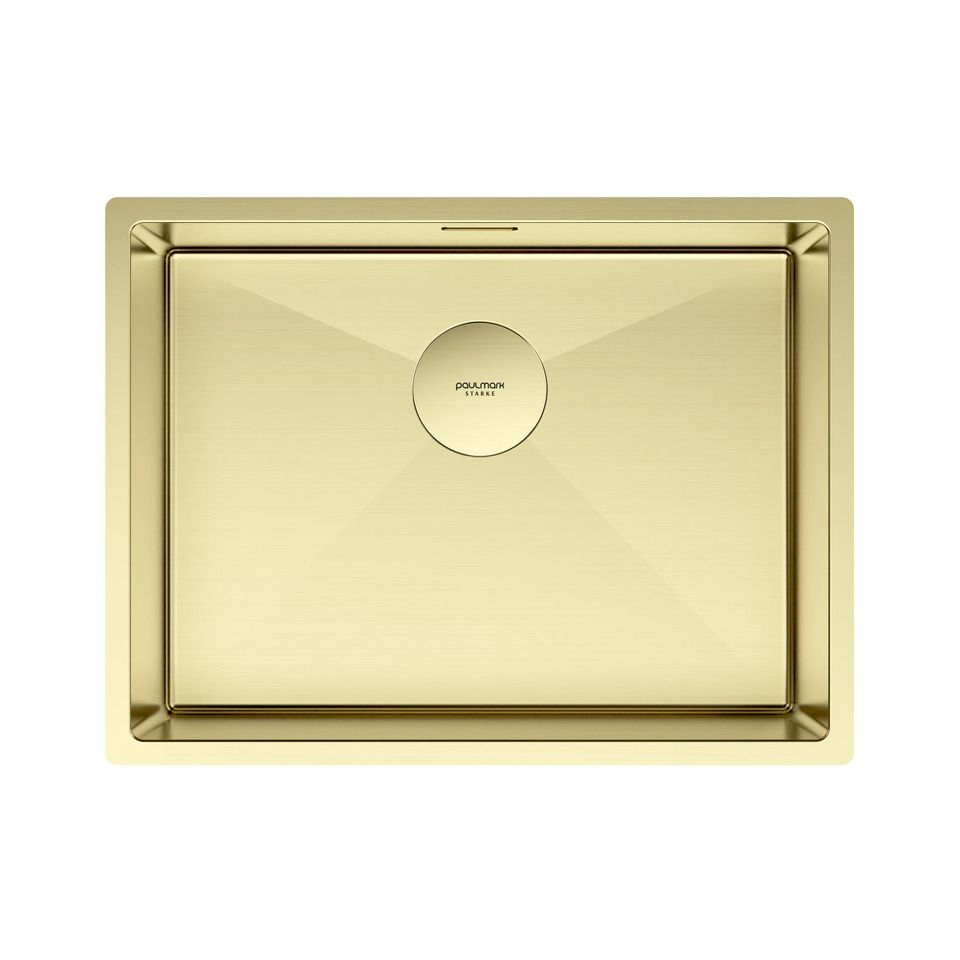 Фото Металлическая мойка Paulmark NEXT 58 UNI PM215844-LG Светлое золото