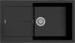 Превью картинка Гранитная мойка Rivelato LUMO 8650 1-чаш 860*500 Nero #1