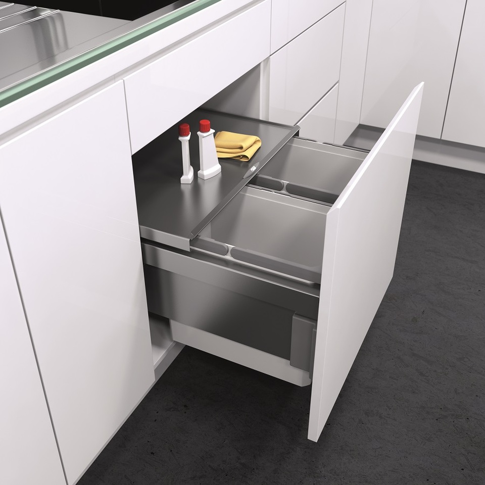 Фото Vauth-Sagel Система сортировки ENVI SPACE 44 л, выдвижной фасад 600 мм, серый