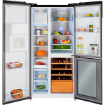 Превью картинка  Холодильник side by side HIBERG i-RFS 750G B #3