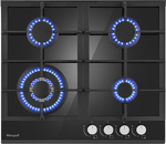 Превью картинка Газовая варочная панель Weissgauff HGG 641 BGh Nano Glass #3