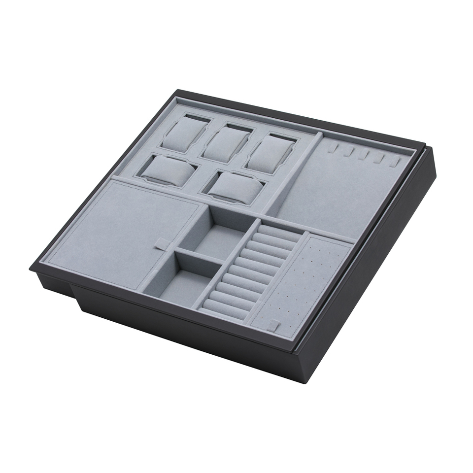 Фото Duslar Телескопический органайзер SOUL для украшений и часов, антрацит/серый