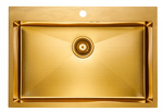 Превью картинка Металлическая мойка Paulmark KRONER 75 PM217551-BG Брашированное золото BG #2
