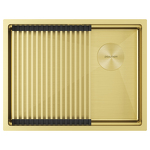 Превью картинка Металлическая мойка Paulmark NEXT-PRO 58 UNI PM705845-LG Светлое золото #2