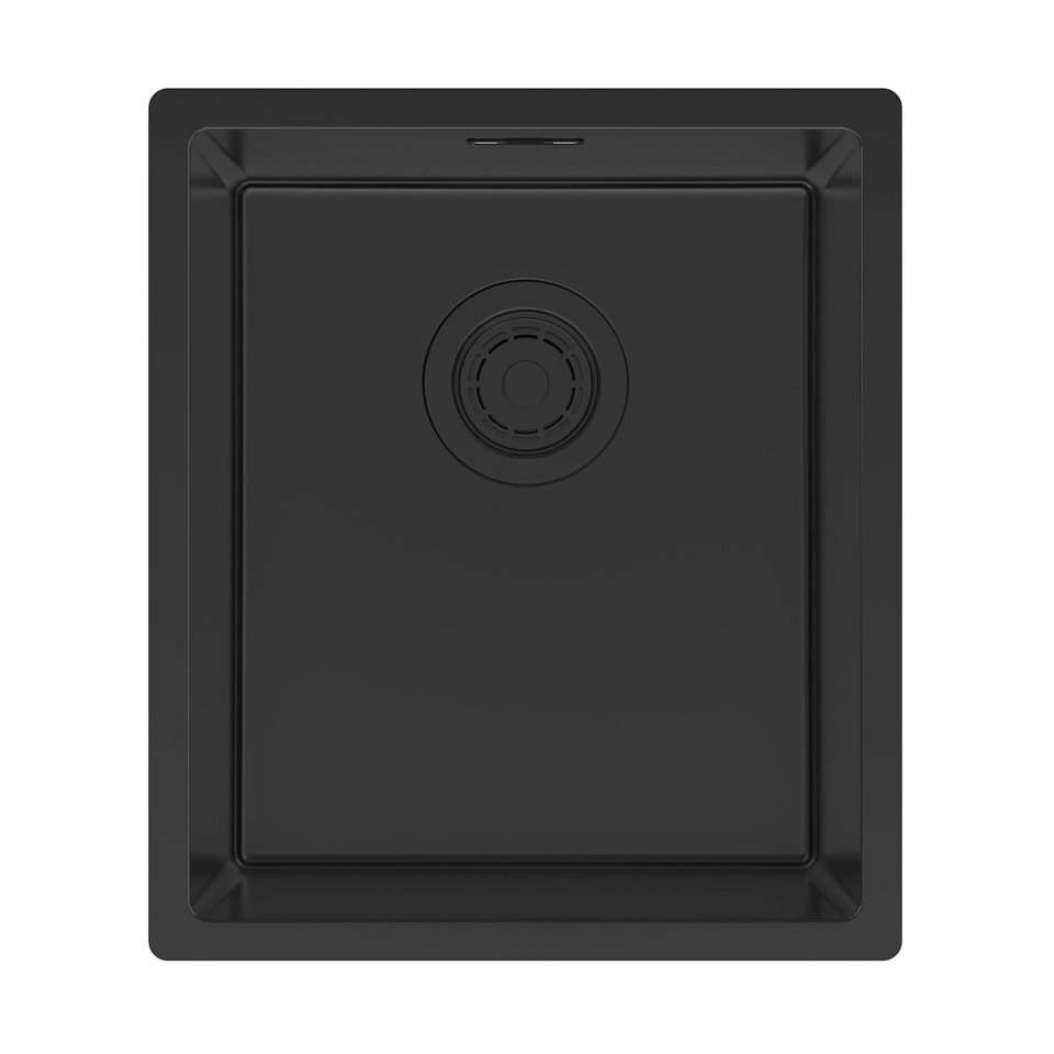 Фото Металлическая мойка Paulmark LASSAN 38 UNI LA38-MBN Матовый черный