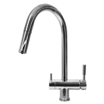 Превью картинка Смеситель для кухни Барьер Смеситель для кухни с краном для питьевой воды БАРЬЕР SAFE FLEX-01АRSS серебро #1