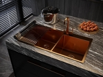 Превью картинка Металлическая мойка EMAR EMB-210 PVD Nano Coppery #2