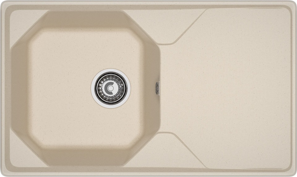Фото Мраморная мойка GranFest UNIQUE 840L Кашемир