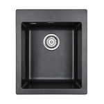 Превью картинка Кварцевая мойка Paulmark KANTE 40 PM104249-BL Черный гранит BL #1