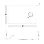 Превью картинка Металлическая мойка EMAR EMB-660(UN) PVD Golden #5