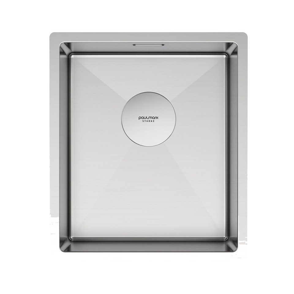 Фото Металлическая мойка Paulmark NEXT 38 UNI PM213844-BS Брашированная сталь