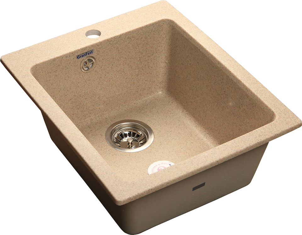 Фото Мраморная мойка GranFest PRACTIK 505 Песочный