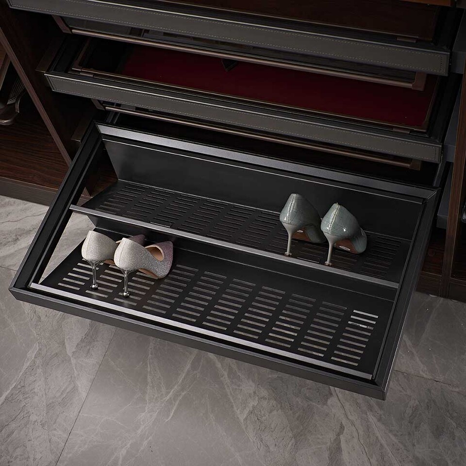 Фото Duslar Выдвижная обувница PLANE ULTRA, ширина 862-868 мм, антрацит
