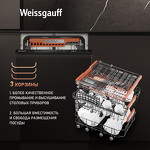 Превью картинка Посудомоечная машина 45см встраиваемая Weissgauff BDW 4537 #9